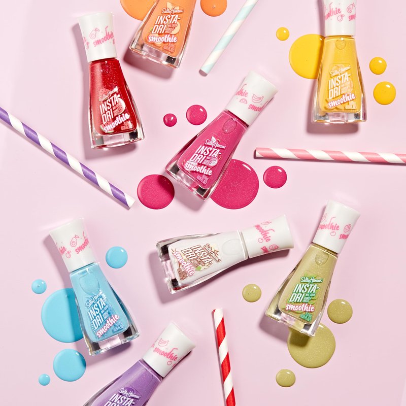 Sally Hansen Insta-Dri the Smoothie, Hatcha Matcha, Nail Polish – Dries in 60 Seconds – One Coat – Satin-Matte Finish