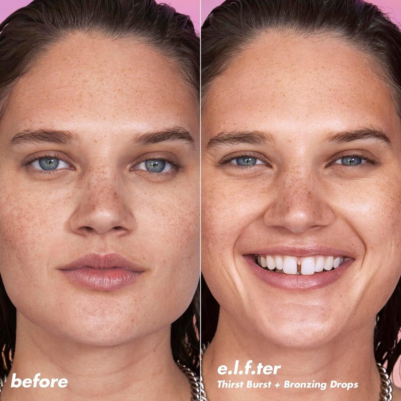 e.l.f. SKIN Hydration Duo - Holy Hydration! Thirst Burst & Bronzing Set for Dewy, Sun-Kissed Skin | Vegan & Cruelty-Free