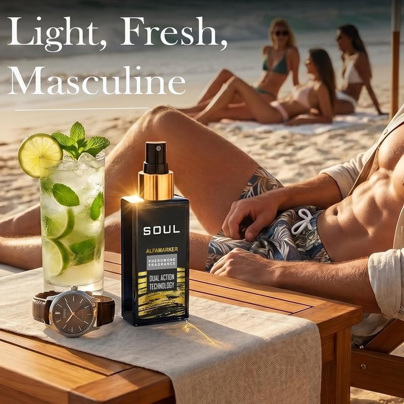 Pheromone Cologne for Men - Citrus Woody Spicy Scent | 4fl.oz Long-Lasting Body Spray