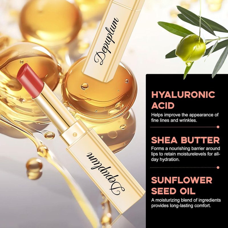 Brown Lipstick for Women - Moisturizing Tinted Lip Balm | Hydrating Glossy Finish for Dry Lips (DM72 Brown)