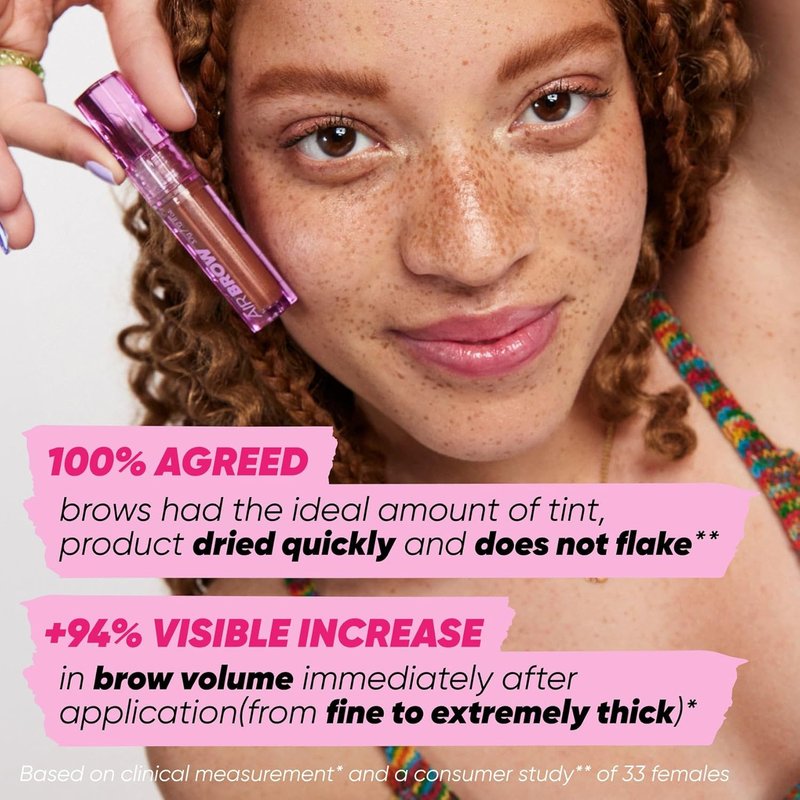 Kosas Air Brow Tinted Eyebrow Gel - Volumizing Formula for Flexible, Long-Lasting Hold | Taupe