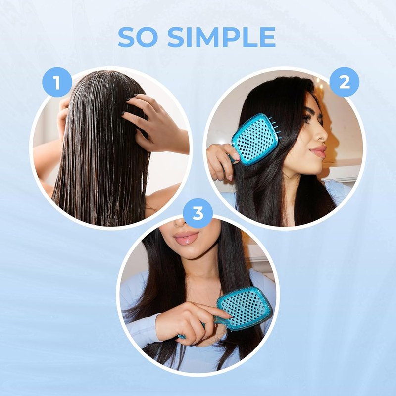 FHI Heat Mini Detangler Brush - Pain-Free Brushing for All Hair Types | Lightweight, Anti-Static Bristles