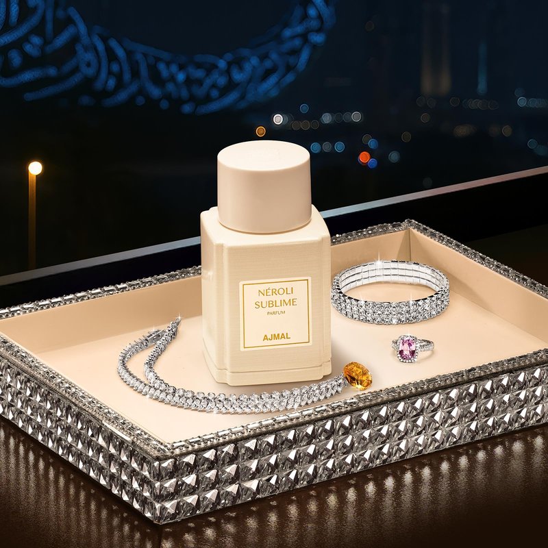 Ajmal Oud Marquis Néroli Sublime Eau de Parfum for Women 3.4 fl oz / 100 ml – Luxury Floral Citrus Perfume – Long Lasting Premium French Fragrance – Crafted in Dubai, Made in France for US