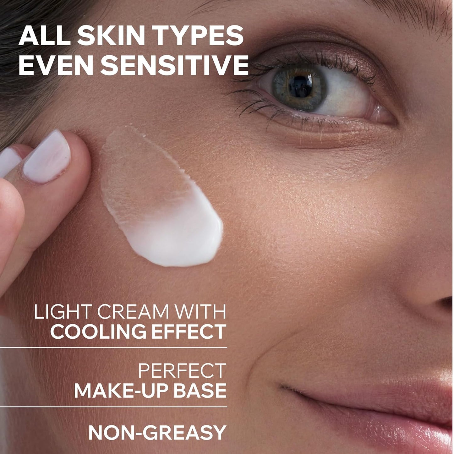 Uriage Eau Thermale Moisturizing Face Cream With Hyaluronic Acid, 24H Hydration, Brightness & Softness, Fresh & Light Face Moisturizer, Lovely Floral Scent, Non-Comedogenic
