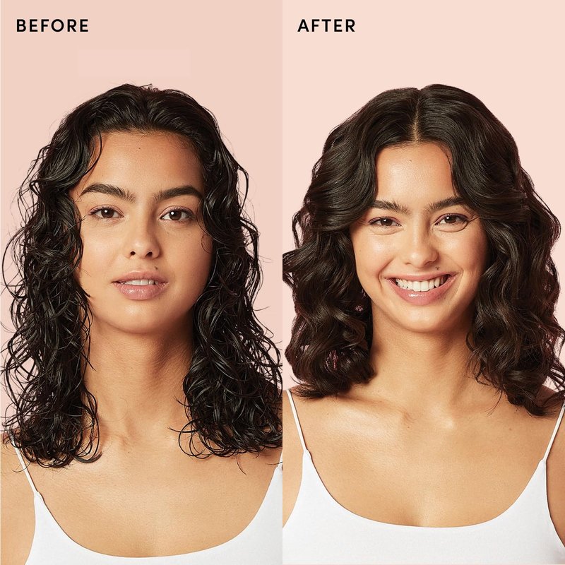OUAI Anti Frizz Cream Travel Size - Moisturizing Hair Cream with Frizz Control & Heat Protection - Provides Hydration with Jackfruit & Beetroot Extract - Paraben, Phthalate & Sulfate Free (3 oz)
