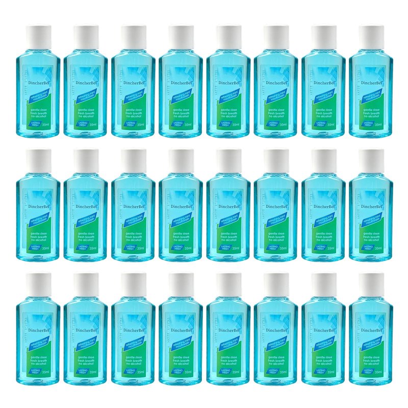 Mouthwash Travel Size, Portable Original Mint Mini Mouthwash Bulk, 35ml/1.2oz (24Pack, Mint)