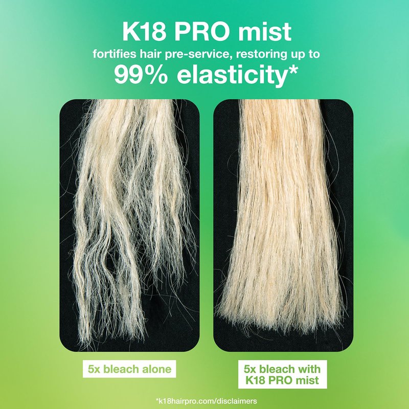 K18 Professional Molecular Repair Mist For Damaged Hair, Reverses Existing Damage From Bleach, Color, Chemical Services & Heat, 5.07 Fl Oz