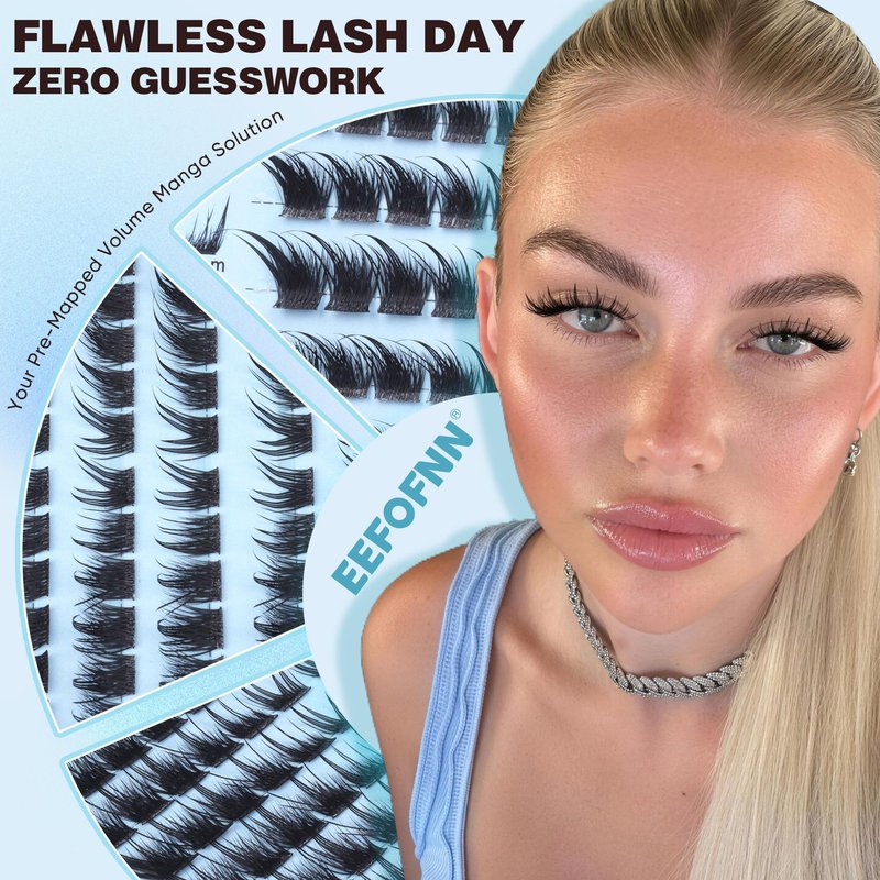 Fox Eye Lash Clusters Manga Eyelash Clusters Wispy Cluster Eyelash Extensions Spiky Cat Eye Lashes Vixen Lash Cluster Pre-Mapped Left Right Eyelash Extensions by Eefofnn