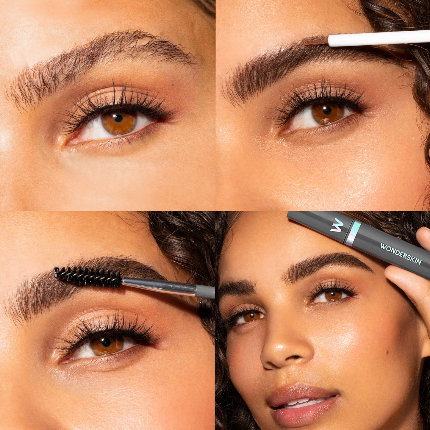 Wonderskin Dream Brow Eye Brow Gel, Long Lasting Eyebrow Gel, Water-resistant, Transfer Proof Tinted Filler Eyebrow Mascara (Dark Brunette)