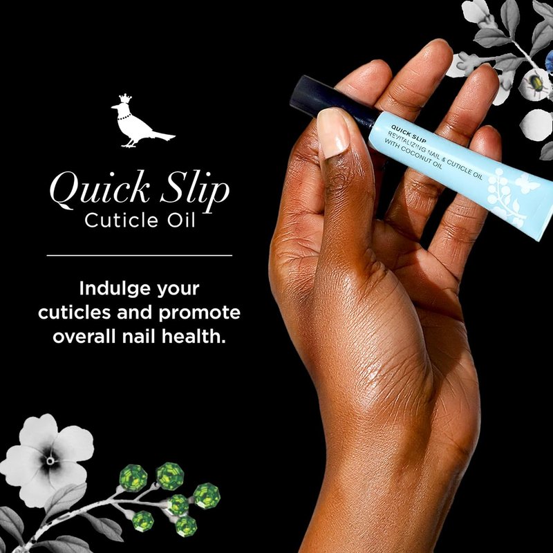 Quick Slip Cuticle Oil - Revitalizing Treatment with Biotin & Horsetail Extract | Fast-Drying Nail Care