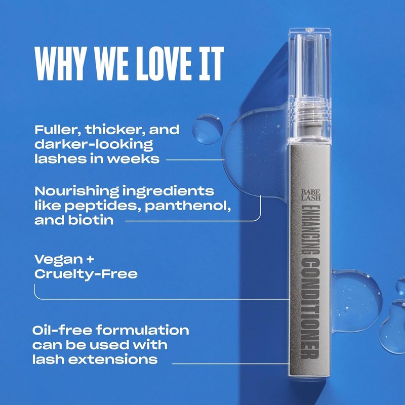 Babe Original Babe Lash Enhancing Conditioner - Peptide & Biotin Serum for Fuller, Thicker Lashes