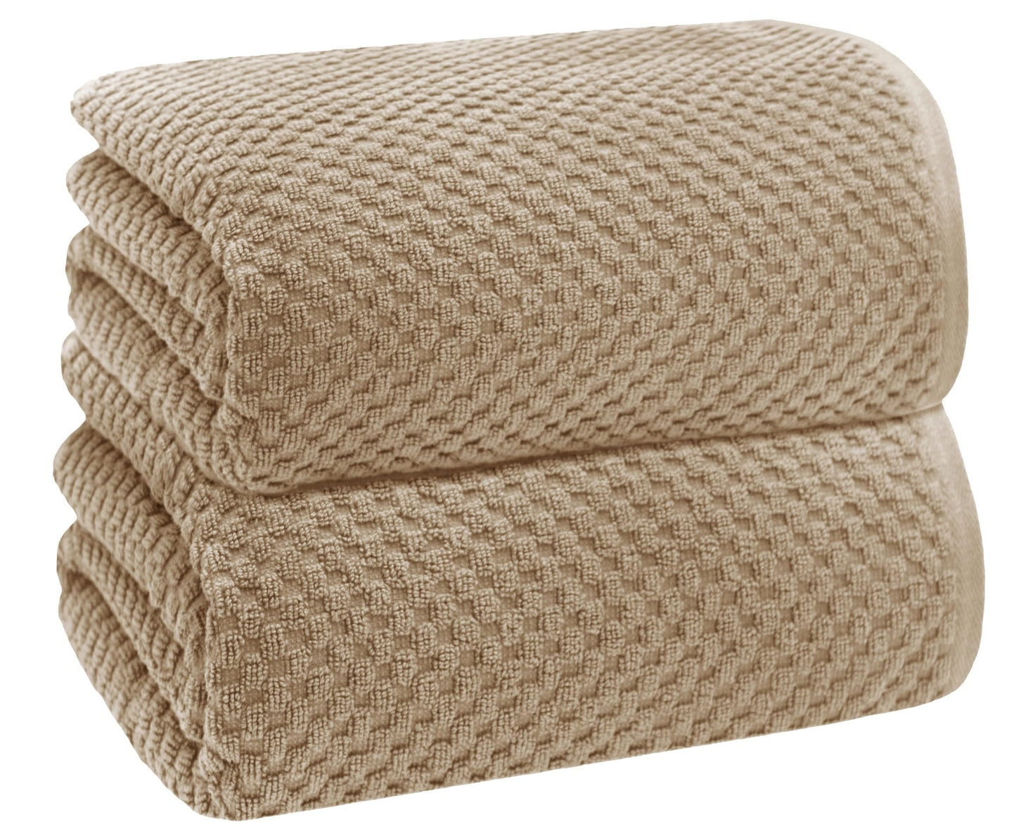 COTTON CRAFT Waffle Bath Sheets - Set of 2 Luxury Euro Spa Waffle Weave Bath Sheet Towels - 100% Ringspun Cotton Bath Sheet - Absorbent Quick Dry Bath Towel Sheet - Oversized 35 inch x 70 inch - Linen