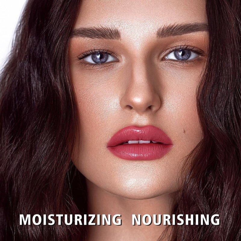 Moisture Berry Red Lipstick - Hydrating Tinted Lip Balm for Dry, Cracked Lips | Sheer Glossy Finish