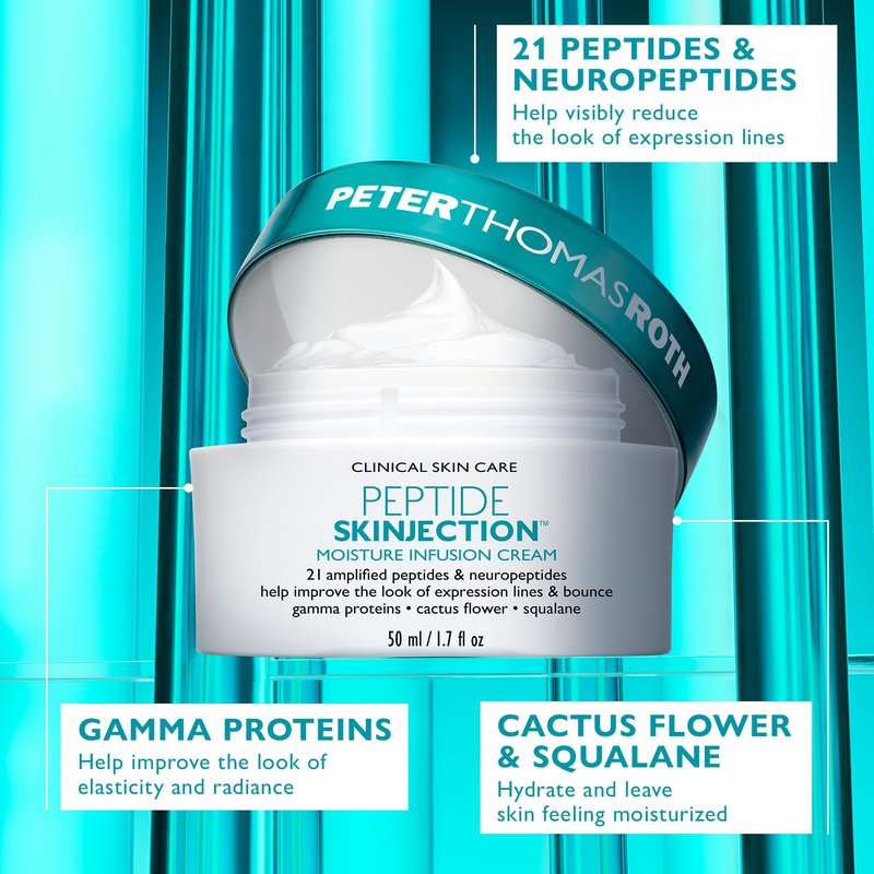 Peter Thomas Roth | Full-Size Peptide Skinjection™ Solutions 2-Piece Face & Eye Kit | Anti-Aging Peptide Skincare Set, Under-Eye Cream and Moisturizer