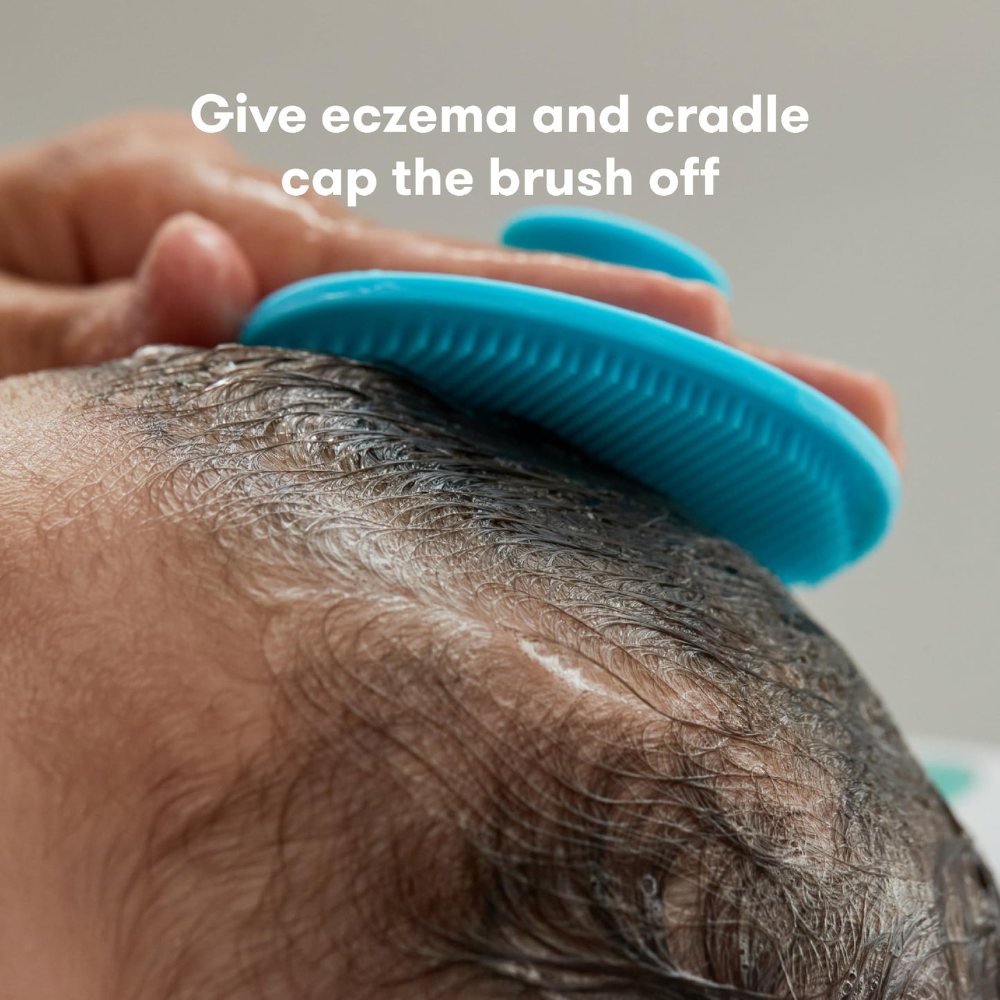 Frida Baby DermaFrida The SkinSoother Baby Bath Brush | Cradle Cap Brush for Babies, Baby Essential for Dry Skin, Cradle Cap Treatment and Eczema | 1 Pack