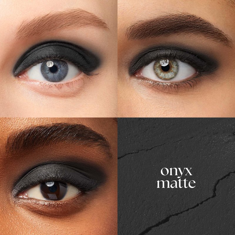 Julep Eyeshadow 101 Cream-to-Powder Waterproof Eyeshadow Stick – Onyx Black Matte – Long-Lasting, Buildable, Crease-Proof, Cruelty Free, Matte Finish with Built-In Smudger