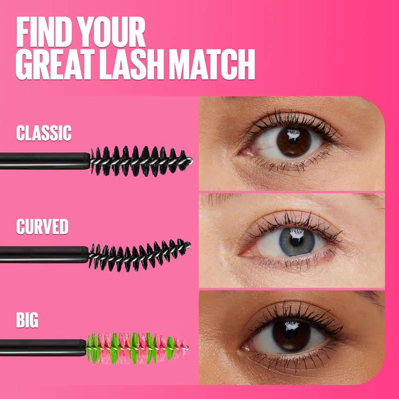 Maybelline Great Lash Mascara - Volumizing & Curling Formula in Brownish Black, 1 Count