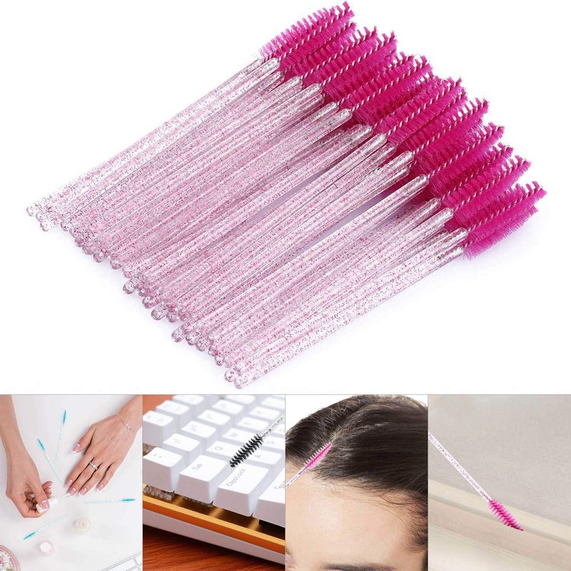 Disposable Mascara Wands - 300 Eyelash Brushes for Extensions | Spoolies for Makeup & Eyebrow Application