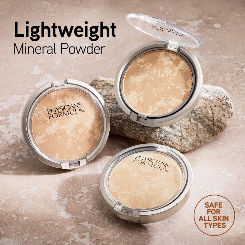Physicians Formula Mineral Wear Face Powder - Talc-Free Light Coverage Makeup for Sensitive Skin | Buff Beige