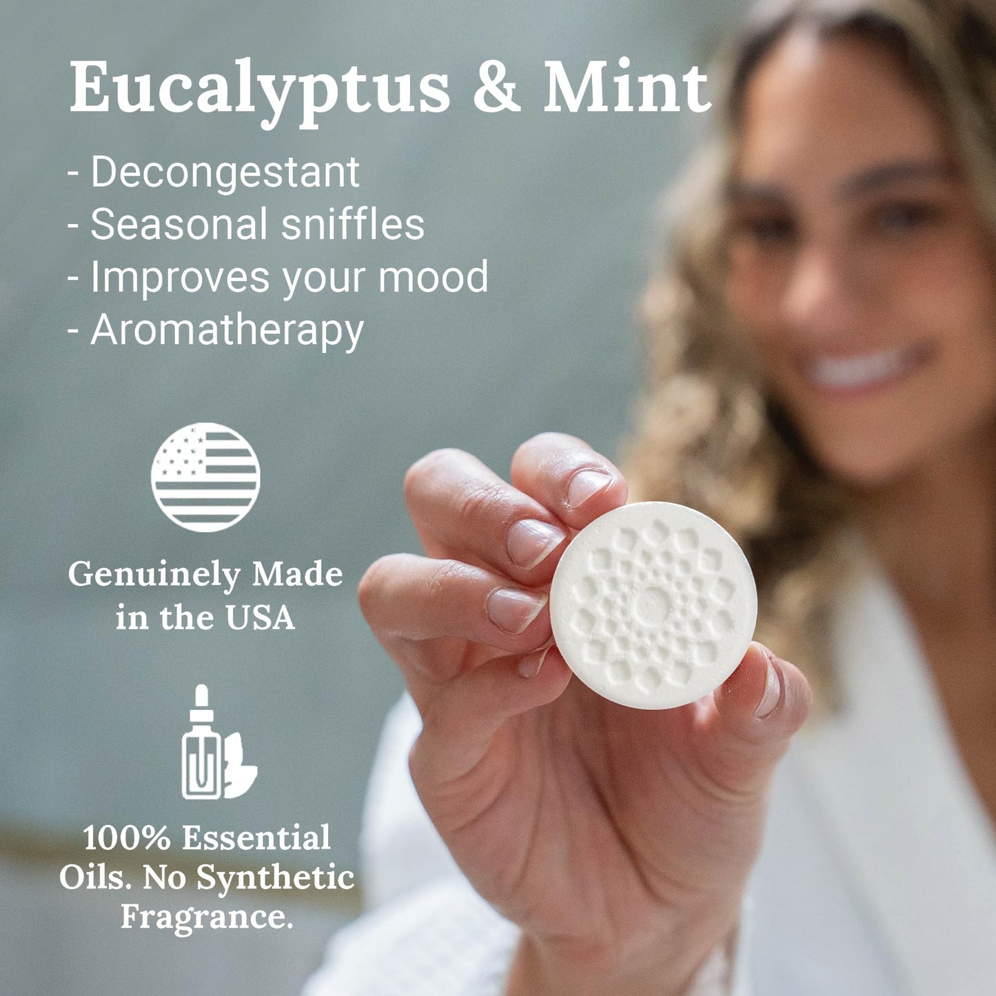 Gilden Tree Shower Steamers Aromatherapy Eucalyptus Mint Essential Oils Stress Relief, Birthday Gifts for Women Men Teens Adults, Made in USA (Breathe Easy)