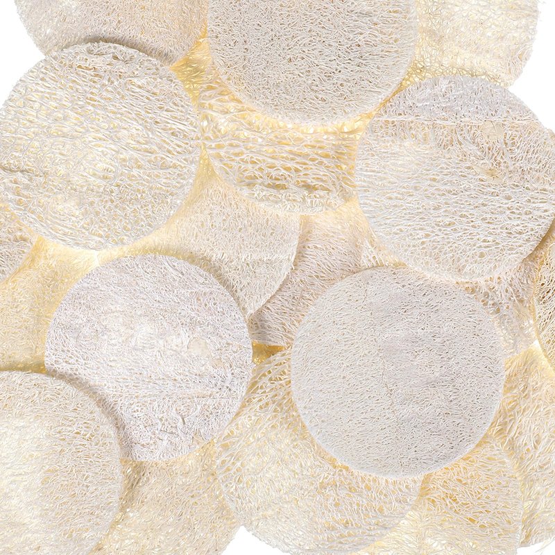 25 PCS Natural Loofah Face Scrub Pads, 2.36in Face Loofah Pads, Loofa Exfoliating Facial Scrub Pads for Makeup & Dead Skin Removal, Cleansing Skin for Women and Men