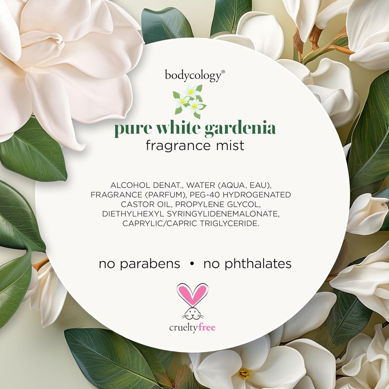 Long-Lasting Fragrance Body Mist | Pure White Gardenia Scent - 8 fl oz (Pack of 2)