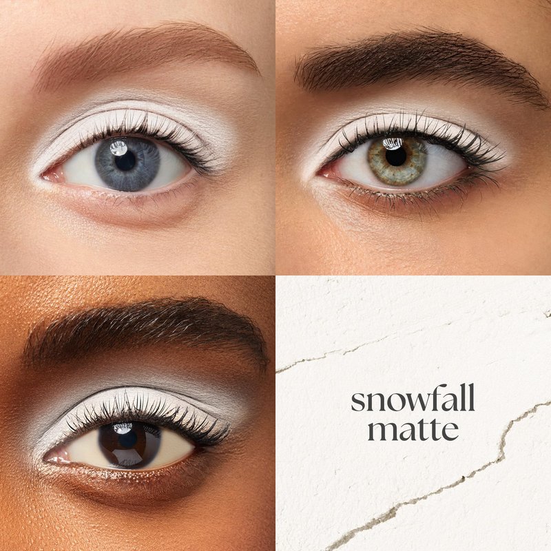 Julep Eyeshadow 101 Cream-to-Powder Waterproof Eyeshadow Stick – Snowfall Matte – Long-Lasting, Buildable, Crease-Proof, Cruelty Free, Matte Finish with Built-In Smudger