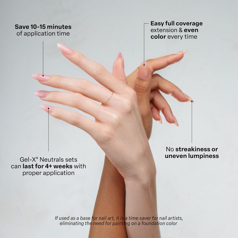 Apres Neutrals Gel-X Margot Box Of Nail Tips, 11 Sizes 00-9, Soft Gel Tip Box (150pcs) (Almond Medium, 150)