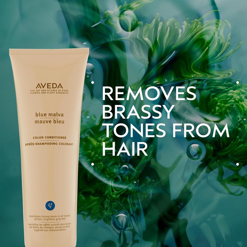 Aveda Blue Malva Color Conditioner - Purple Conditioner for Silver, Gray & Blonde Hair | Neutralizes Brassiness | 8.5 Fl Oz