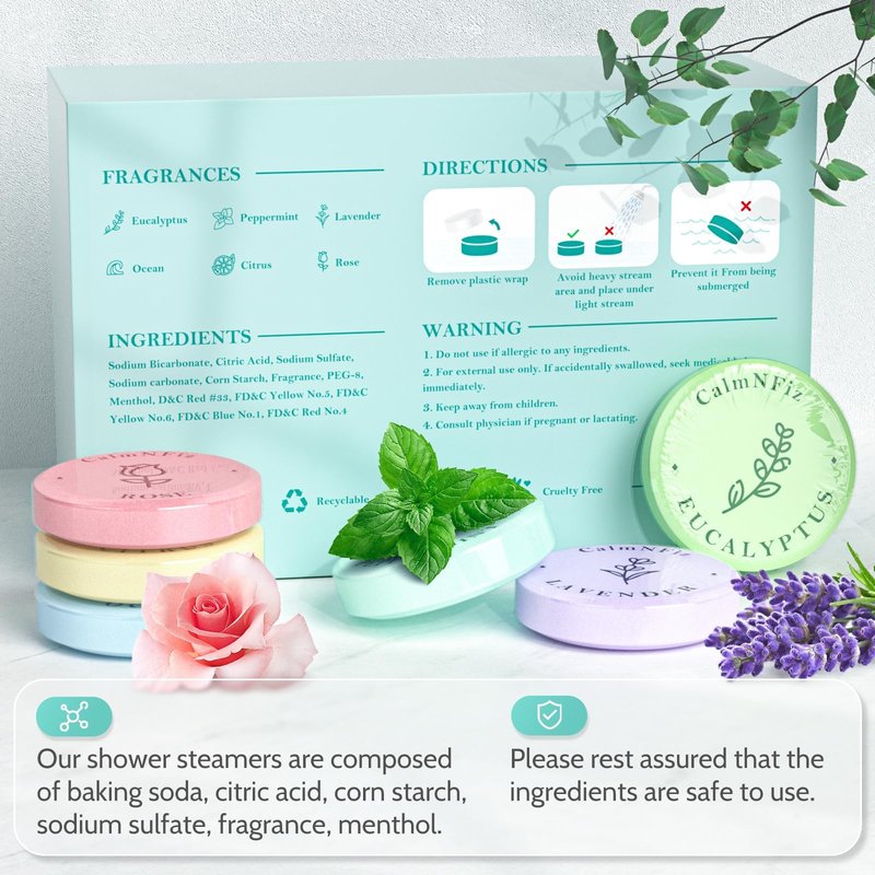 30 Pack Shower Steamers for Women Gift Set, Shower Bath Bombs with 6 Scents, Self Care Gifts for Wife, Easter Basket Stuffers for Women, Mothers Day and Birthday Gift Ideas