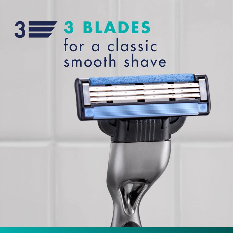 Gillette Mach3 Razor Refills for Men, 8 Razor Blade Refills