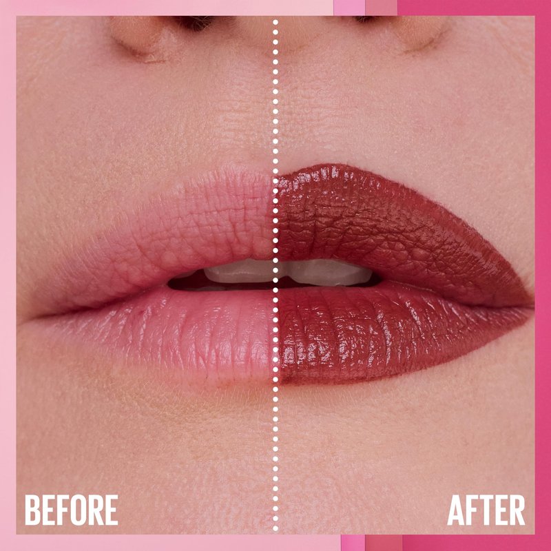 MAYBELLINE Serum Lipstick, Hydrating Lip Makeup with 8HRs of Lip Plumping Moisture with Hyaluronic Acid + Oil Blend, Upstate (Light Cool Brown Satin)