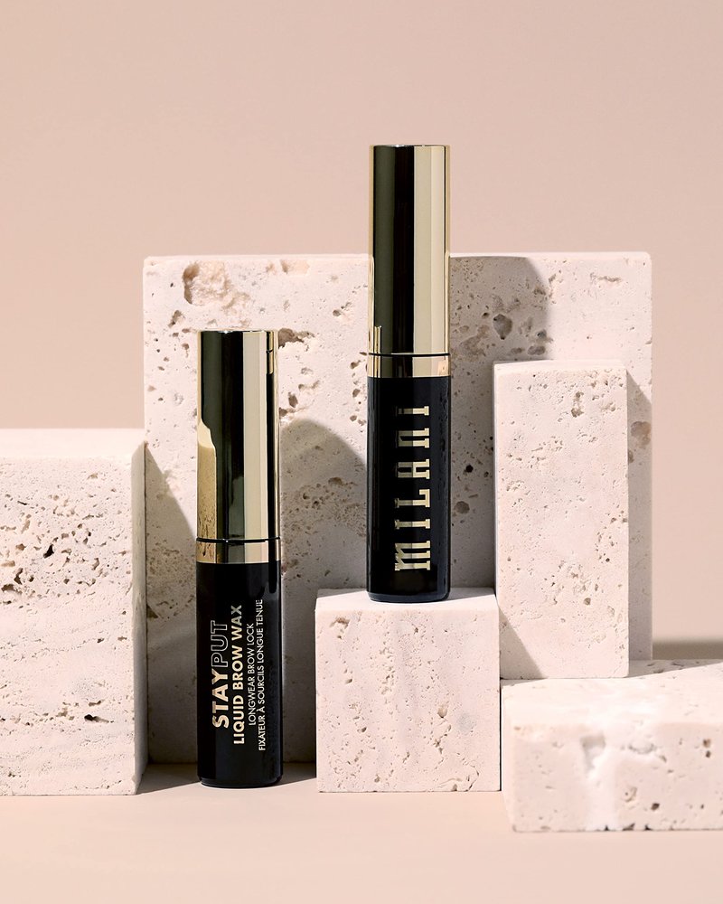 Milani Stay Put Liquid Brow Wax - 16HR Wear Clear Eyebrow Gel with Shea Butter & Argan Oil - Sculpting & Lifting Brow Lamination Formula with Precision Tapered Brush - Cruelty-Free - 0.17 fl oz