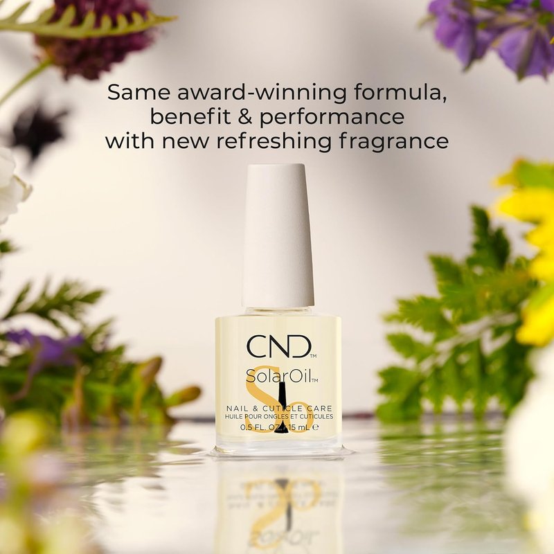 CND Cuticle Couple - SolarOil & Cuticle Eraser | Natural Blend Oils for Moisturizing & Gentle Exfoliation, 0.5 fl oz