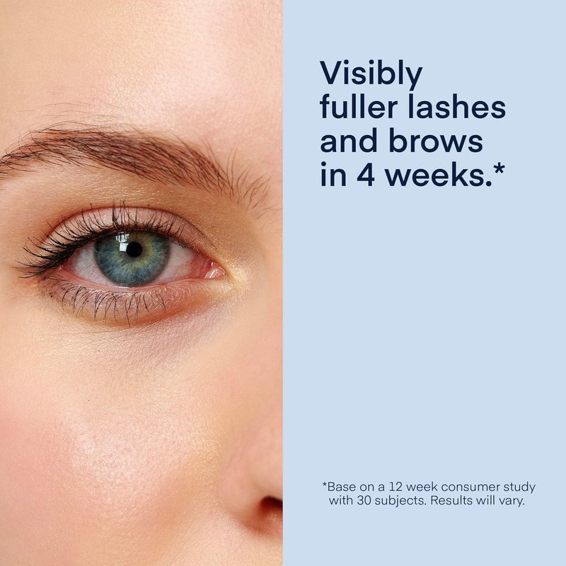 Natural Eyelash Serum with Eyebrow Serum Set - Boost Eyelash Growth Enhancer for Longer, Thicker, Fuller-Looking Lashes and Brows - Gentle & Effective Formular [3 mL + 5mL]