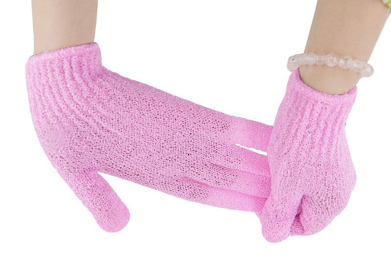 Exfoliating Gloves 10PCS Bath Gloves 5 Pairs, Natural Mitts Gloves for Men and Women Use,Shower Gloves Body Spa Makes Skin Soft and Healthy (AOLANS)