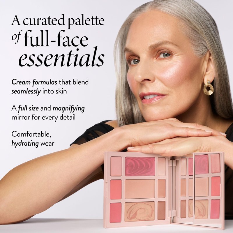 LAURA GELLER The Best of the Best Cream Full Face Palette | All-in-One Cream Face, Eye & Lip Palette | Blendable, Hydrating Makeup Made for Mature Skin