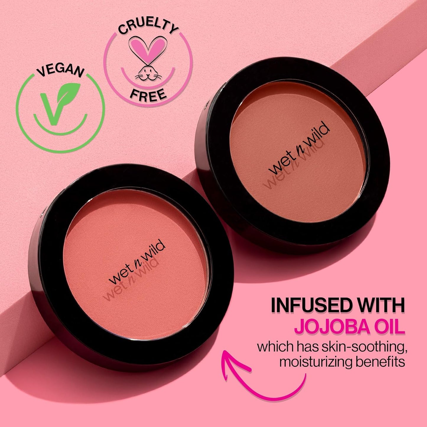 Wet n Wild Color Icon Blush - Effortless Matte Natural Glow with Jojoba Oil | Pinch Me Pink