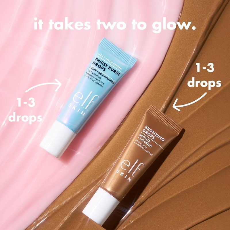 e.l.f. SKIN Hydration Duo - Holy Hydration! Thirst Burst & Bronzing Set for Dewy, Sun-Kissed Skin | Vegan & Cruelty-Free