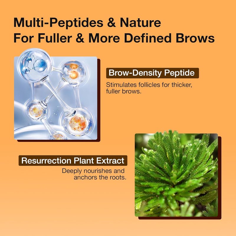 Skiennix Eyebrow Enhance Serum - 5 Peptides & Resurrection Plant for Fuller, Healthier Brows | 8ml