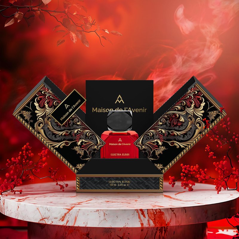 Maison de l'Avenir Electra Elixir | Classic Floral Chypre | Unisex Cologne & Perfume | Natural & Essential Oils | Eau de Parfum (24 Hours) | Made in UAE | 100ml / 3.4 fl. oz. | Perfume Gift