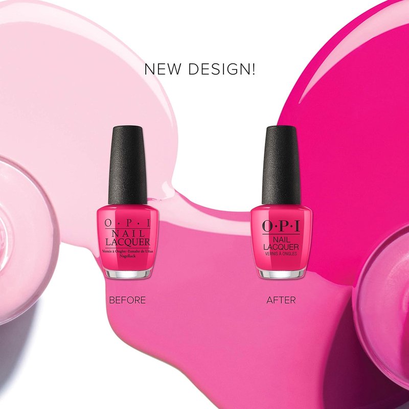 OPI Nail Polish, Nail Lacquer, Cozu Melted In The Sun, Pink Nail Polish, 0.5 Fl Oz