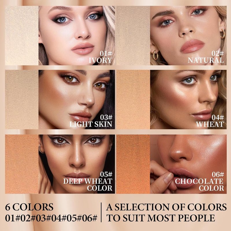 O'CHEAL Face Foundation Contour Stick - Long-Wear Lightweight Concealer for Blemish Coverage | 01# Ivory