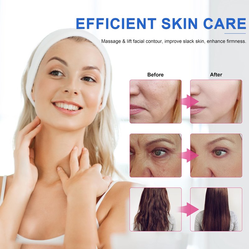 Elitzia ETSC640B Hi Frequency Facial Care Tool Skin Toning Device with 7 Electrode Tubes Blue