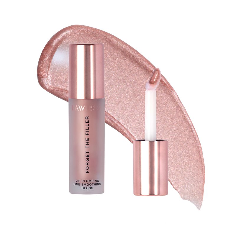 Lawless Forget the Filler Lip Plumping Line Smoothing Gloss - Premium Volumizing Lip Gloss with Natural Ingredients Designed to Plump, Firm, and Hydrate Lips 0.11 oz