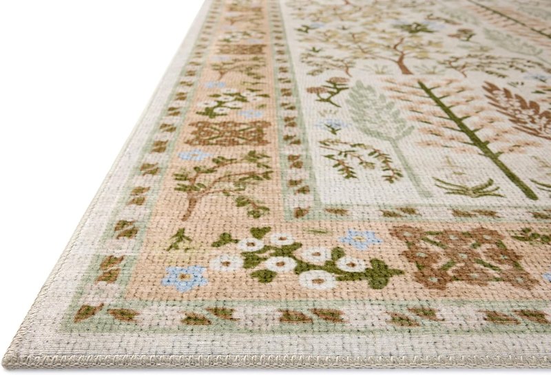 Loloi Rifle Paper Co. Canopy Collection Area Rug - Cream 6' x 9' for Stylish Home Décor