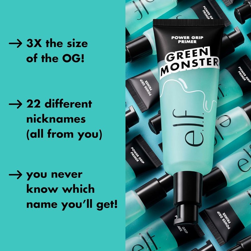e.l.f. Power Grip Primer - Hydrating Gel-Based Face Primer for Smoother Skin & Makeup Grip | 2.5 oz