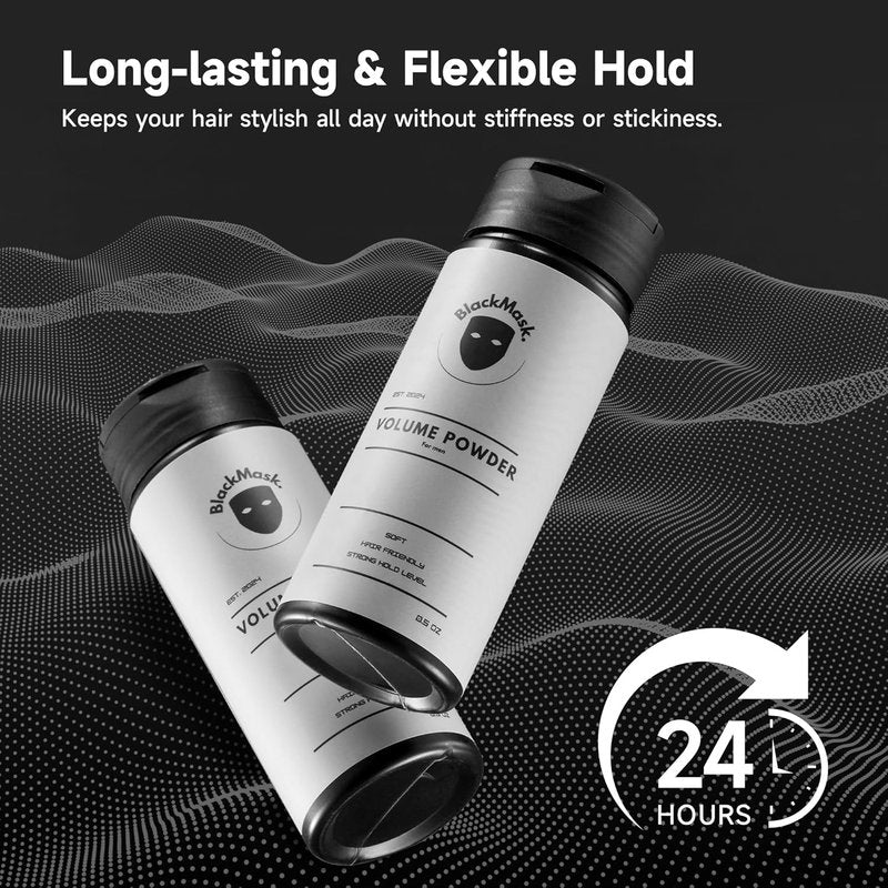 BlackMask Hair Texture Powder - Easy-to-Apply Styling Powder for Effortless Dry Hair Looks