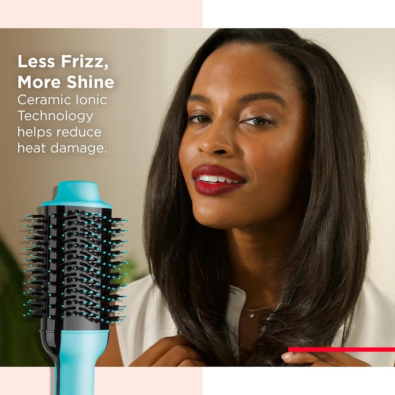 REVLON One-Step Volumizer Hair Dryer & Hot Air Brush - Mint Color for Effortless Styling