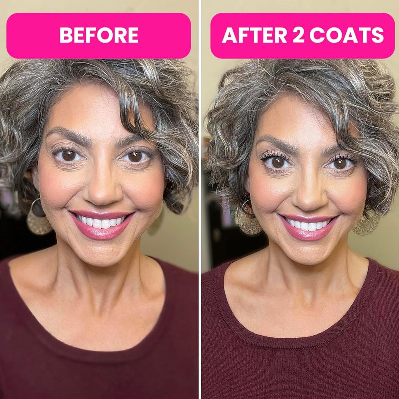 PrimeLash Mascara for Older Women - Volumizing, Lengthening Formula | Hypoallergenic, Long-Lasting, Zero Clumps (Smoky)